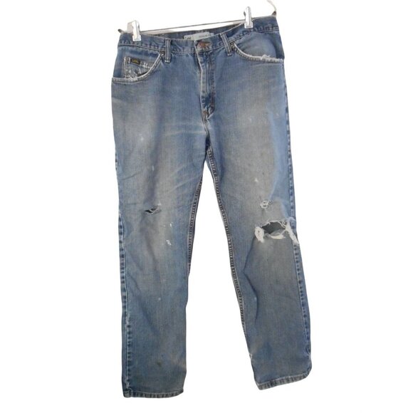 Lee Other - Lee Size 36 x 30 Regular Fit  100% cotton well distressed jeans